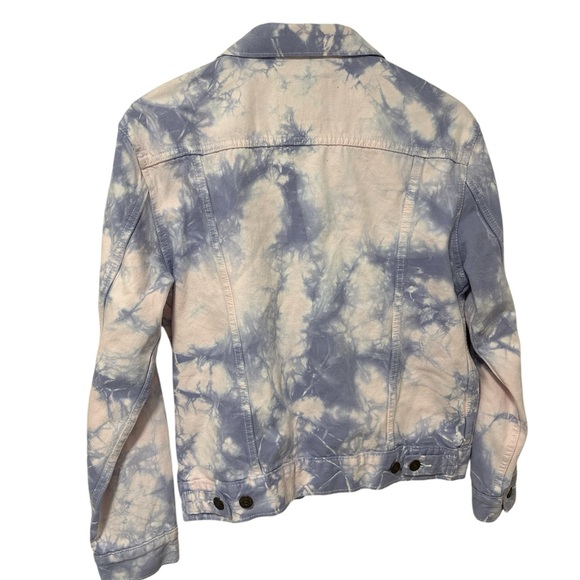 Levi's Women's Ex Boyfriend Trucker Pink and Purple Denim Jacket - Picture 3 of 8